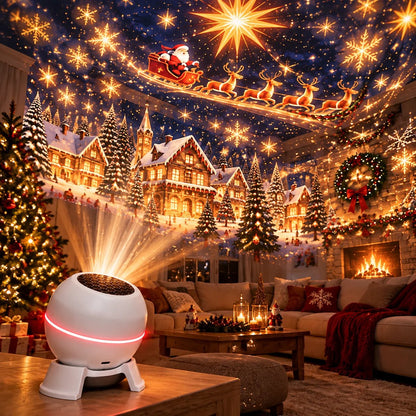 💫🎅 Turn Any Room Into a Christmas Wonderland – Holiday Projection Night Light