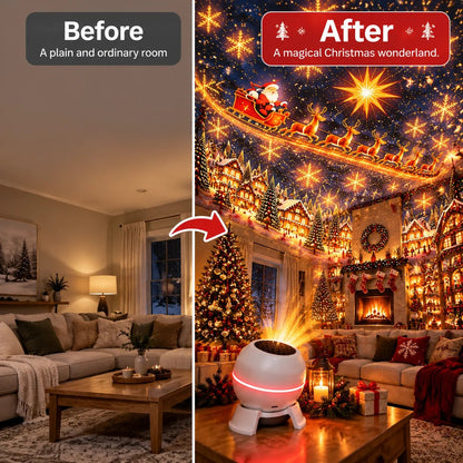 💫🎅 Turn Any Room Into a Christmas Wonderland – Holiday Projection Night Light