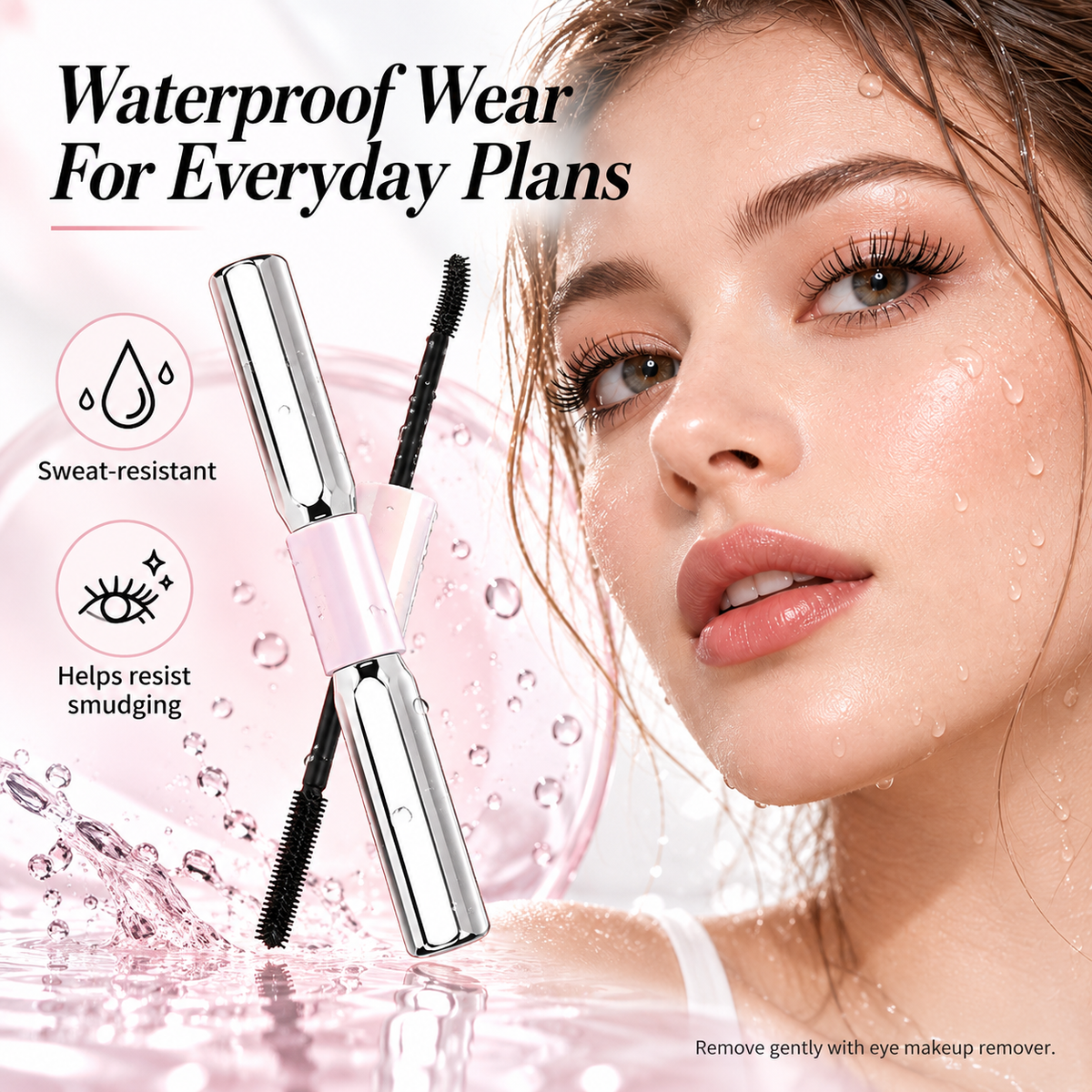 Dual-Ended Waterproof Lengthening & Volumizing Mascara